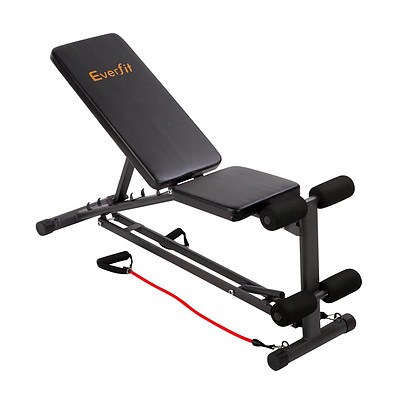 118CM Adjustable F.I.D Bench with Resistance Bands - Free Shipping