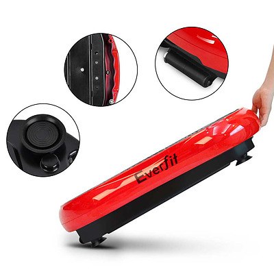 1000W Vibrating Plate with Roller Wheels - Red - Free Shipping