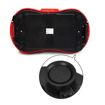 1000W Vibrating Plate with Roller Wheels - Red - Free Shipping