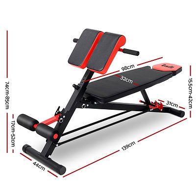 Everfit Adjustable Weight Bench Sit-up Fitness Flat Decline Home Gym Machine Steel Frame - Brand New - Free Shipping