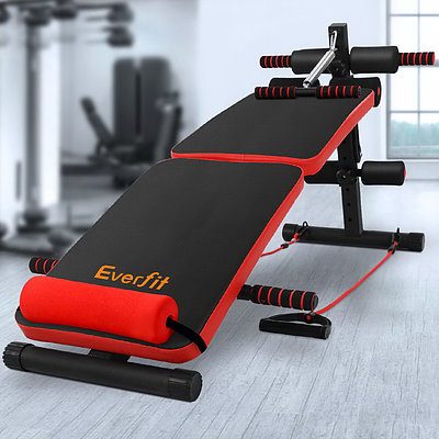 Everfit Adjustable Sit Up Bench Press Weight Gym Home Exercise Fitness Decline - Brand New - Free Shipping