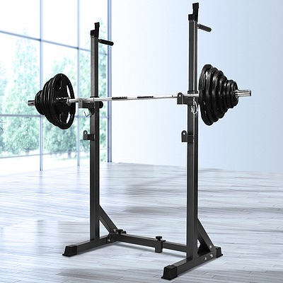 Squat Rack Pair Fitness Weight Lifting Gym Exercise Barbell Stand - Brand New - Free Shipping