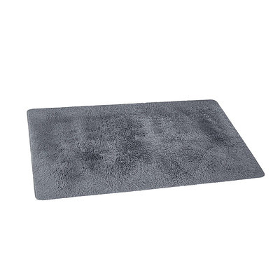 Ultra Soft Shaggy Rug Large 200x230cm Floor Carpet Anti-slip Area Rugs Grey