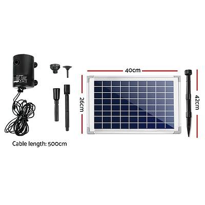 650L/H Submersible Fountain Pump with Solar Panel - Free Shipping
