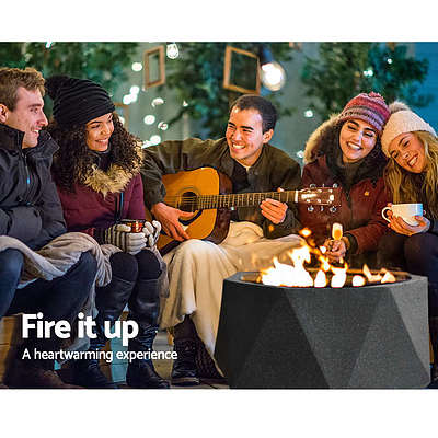 Grillz Outdoor Portable Fire Pit Bowl Wood Burning Patio Oven Heater Fireplace - Brand New - Free Shipping
