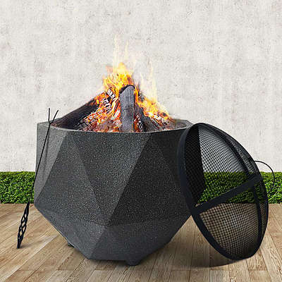 Outdoor Portable Fire Pit Bowl Wood Burning Patio Oven Heater Fireplace - Brand New - Free Shipping