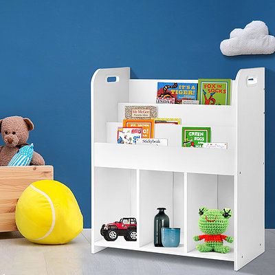 Kids Bookcase Childrens Bookshelf Display Cabinet Toys Storage Organizer - Brand New - Free Shipping