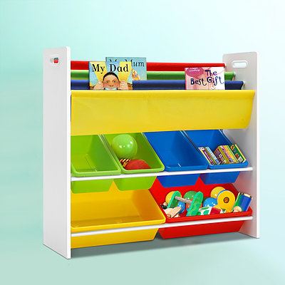 Kids Bookcase Childrens Bookshelf Toy Storage Organizer 3Tier Display Rack - Brand New - Free Shipping