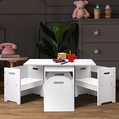 Kids Multi-function Table and Chair Hidden Storage Box Toy Activity Desk - Brand New - Free Shipping