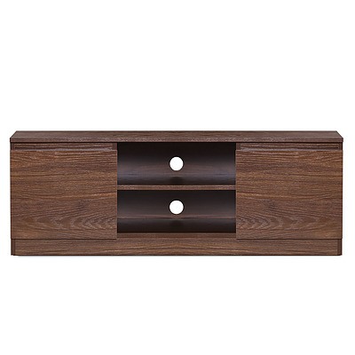 TV Stand Entertainment Unit with Storage - Walnut - Free Shipping