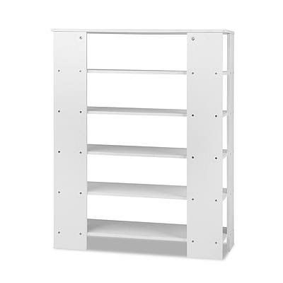 6-Tier Shoe Rack Cabinet - White - Free Shipping