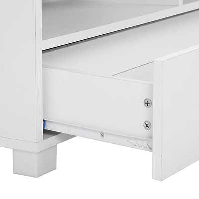 TV Stand Entertainment Unit with Drawers - White - Free Shipping