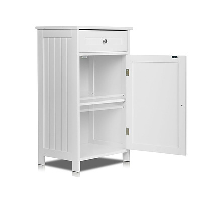 Storage Cabinet with Drawer White - Free Shipping