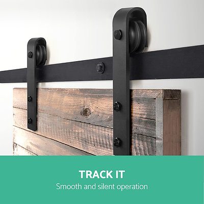 Sliding Barn Door Hardware - Black - Brand New - Free Shipping