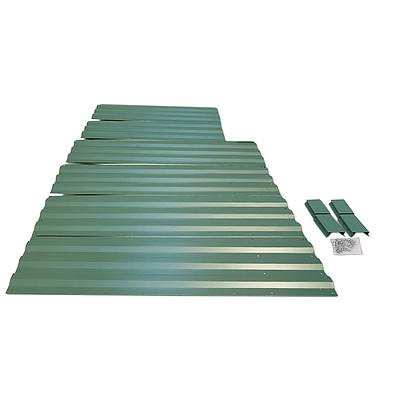Set of 2 Galvanised Steel Garden Bed - Green - Brand New - Free Shipping
