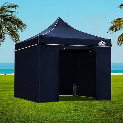 Gazebo Pop Up Marquee 3x3m Folding Wedding Tent Gazebos Shade Navy - Brand New - Free Shipping