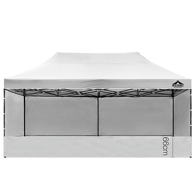 Gazebo Pop Up Marquee 3x6m Folding Wedding Tent Gazebos Shade White - Brand New - Free Shipping