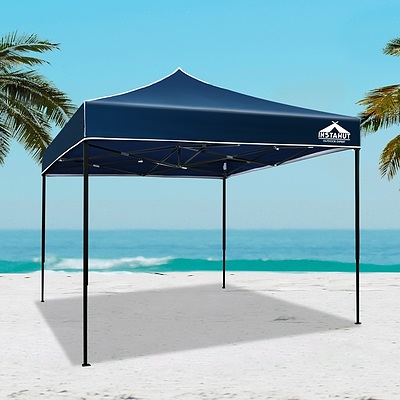 Gazebo Pop Up Marquee 3x3m Outdoor Tent Folding Wedding Gazebos Navy - Brand New - Free Shipping