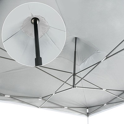Gazebo Pop Up Marquee 3x3m Outdoor Tent Folding Wedding Gazebos White - Brand New - Free Shipping