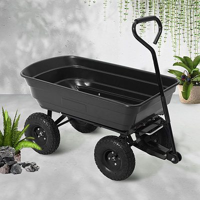 75L Garden Dump Cart - Black - Brand New - Free Shipping