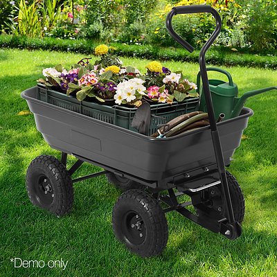 75L Garden Dump Cart - Black - Brand New - Free Shipping