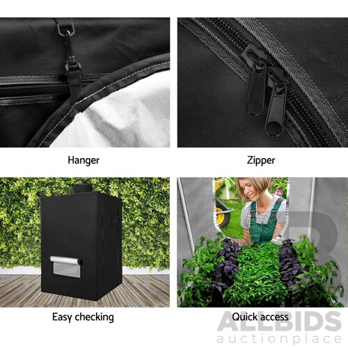 Hydroponics Grow Tent Kits Hydroponic Grow System Black 60X60X90CM 600D Oxford - Brand New - Free Shipping