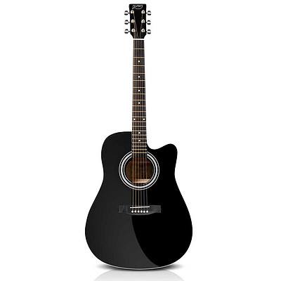 41 inch Steel-Stringed Acoustic Guitar Black - Brand New