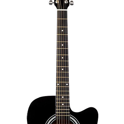 41 inch Steel-Stringed Acoustic Guitar Black - Brand New - Free Shipping