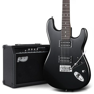 Electric Guitar Black with Carry Bag
