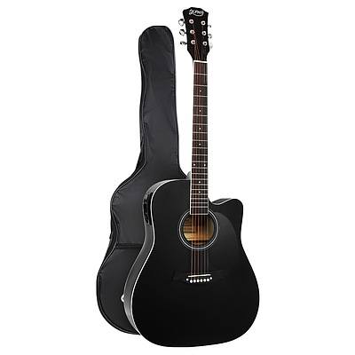 41" Inch Electric Acoustic Guitar Wooden Classical Full Size EQ Bass Black - Brand New - Free Shipping