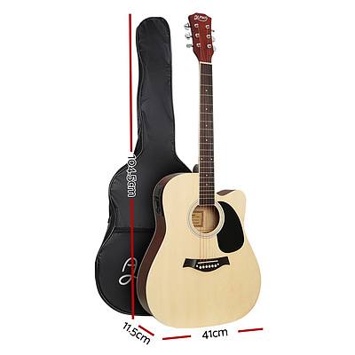 41" Inch Electric Acoustic Guitar Wooden Classical EQ With Pickup Bass Natural - Brand New - Free Shipping