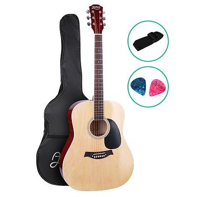 41 Inch Wooden Acoustic Guitar Natural Wood - Brand New - Free Shipping