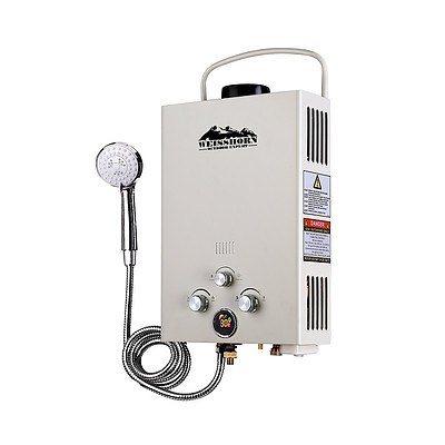 Outdoor Gas Water Heater - Beige - Brand New
