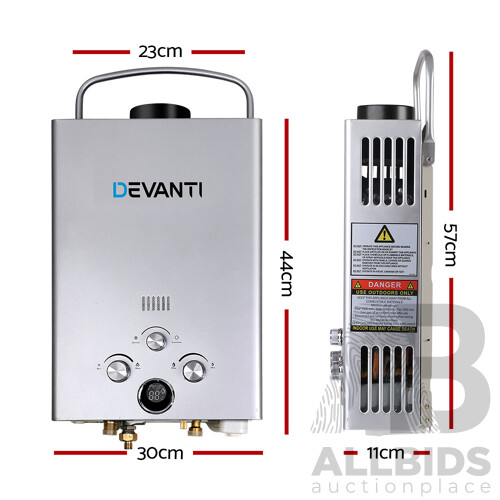 Outdoor Gas Water Heater - Silver - Free Shipping