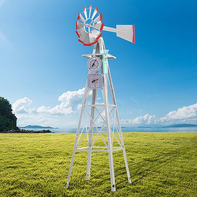 Garden Windmill 4FT 146cm Metal Ornaments Outdoor Decor Ornamental Wind Will - Brand New - Free Shipping