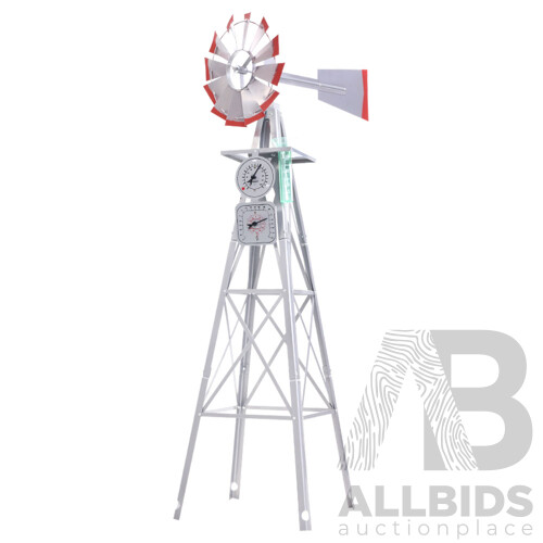 Garden Windmill 4FT 146cm Metal Ornaments Outdoor Decor Ornamental Wind Will - Brand New - Free Shipping