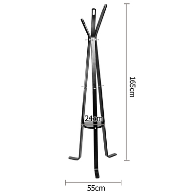 Wooden Coat Hanger Stand - Black - Brand New - Free Shipping