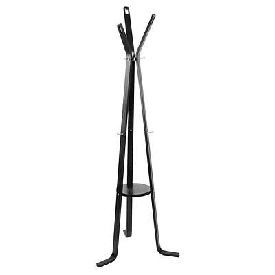 Wooden Coat Hanger Stand - Black - Free Shipping