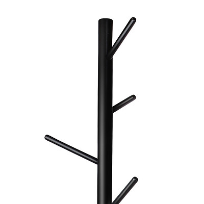 Wooden Coat Rack Clothes Stand Hanger Black - Brand New - Free Shipping