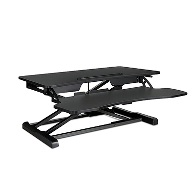 Height Adjustable Standing Desk Riser - Black - Free Shipping