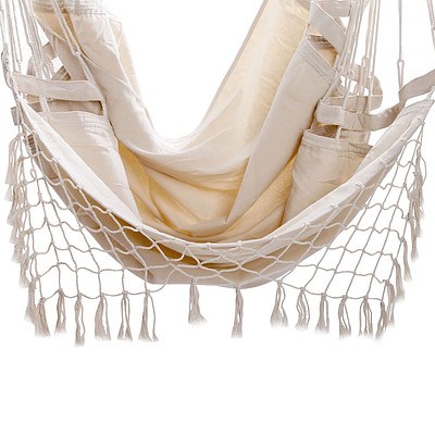 Hammock Swing Chair - Cream - Brand New - Free Shipping