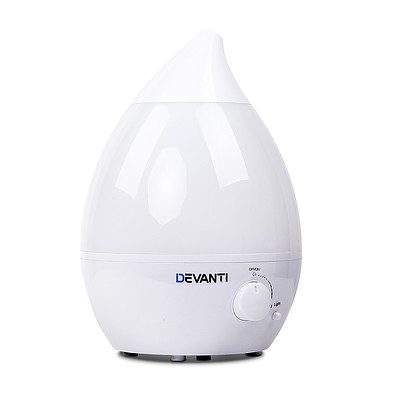 Ultrasonic Cool Mist Air Humidifier - White - Free Shipping