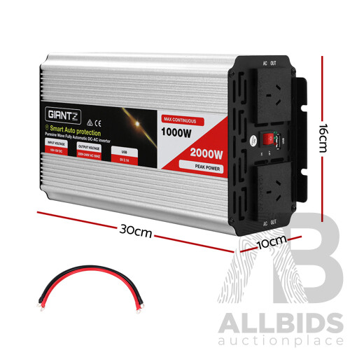 1000W/2000W Pure Sine Wave Power Inverter - Free Shipping