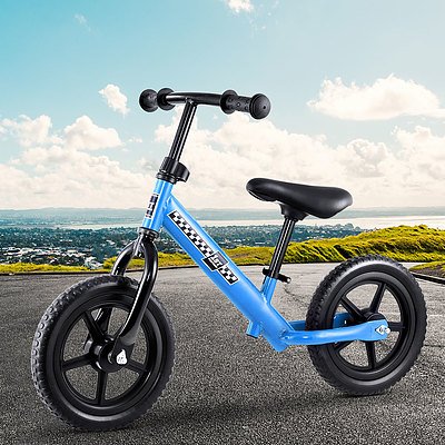 Kids Balance Bike Ride On Toys Push Bicycle Wheels Toddler Baby 12" Bikes Blue - Brand New - Free Shipping