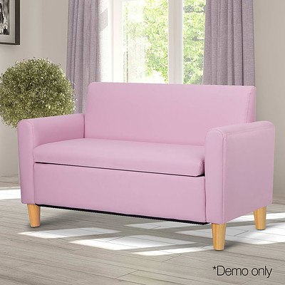 Kids Sofa Storage Armchair Lounge Pink PU Leather Children Chair Couch - Brand New - Free Shipping