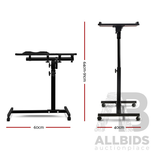 Laptop Table Desk Adjustable Stand - Black - Brand New - Free Shipping