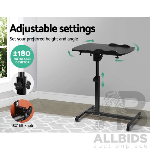 Laptop Table Desk Adjustable Stand - Black - Brand New - Free Shipping