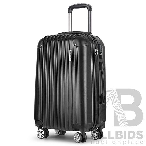 24inch Lightweight Hard Suit Case Luggage Black