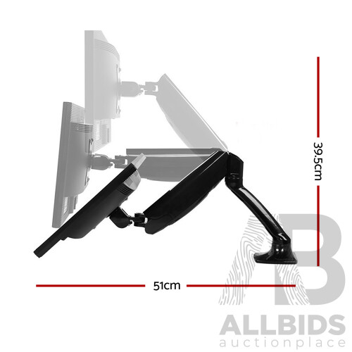 Adjustable Monitor Arm Desk Mounted - Black - Free Shipping