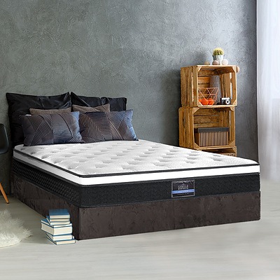 King Sigle Size Mattress Euro Top Bed Bonnell Spring Foam 21cm - Brand New - Free Shipping